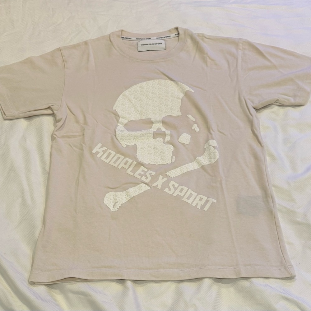 The Kooples Beige Skull Graphic Tee